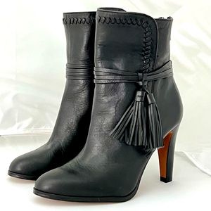 Coach NEW. “Jessie” Black Booties Size 6.5  Buttery soft leather!